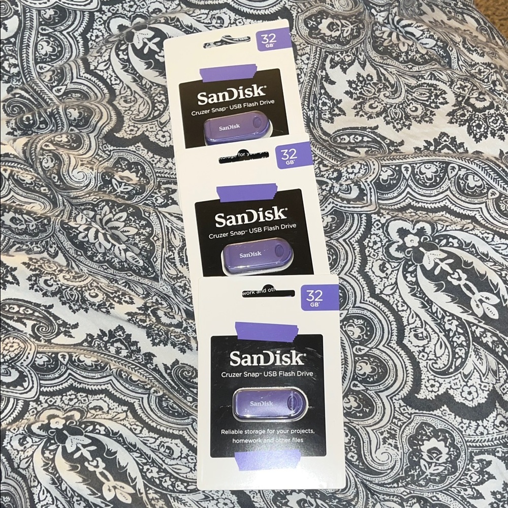 (3)SanDisk 32GB USB Flash Drives